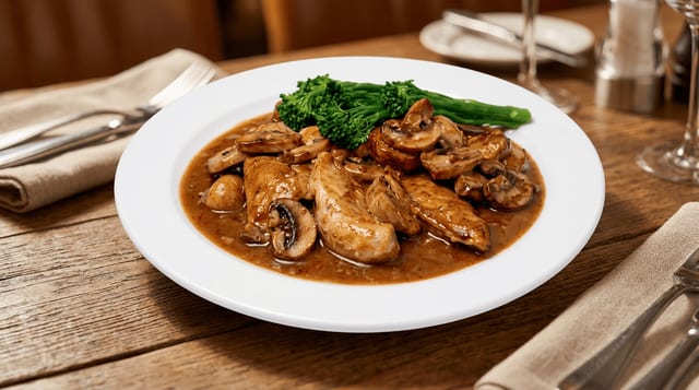Chicken Marsala.