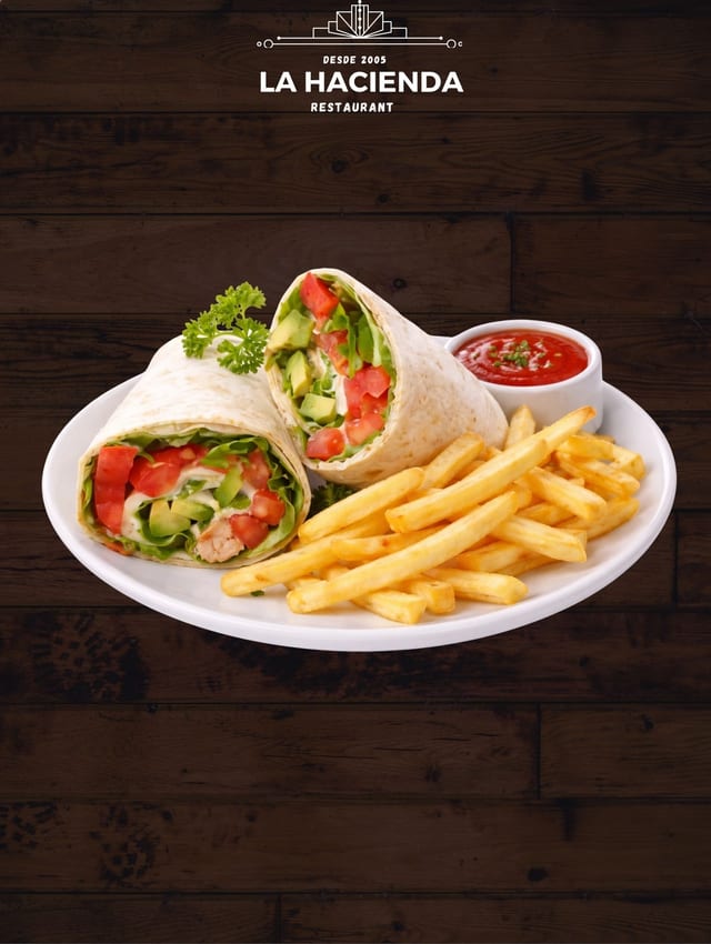 Chicken Caesar Wrap.