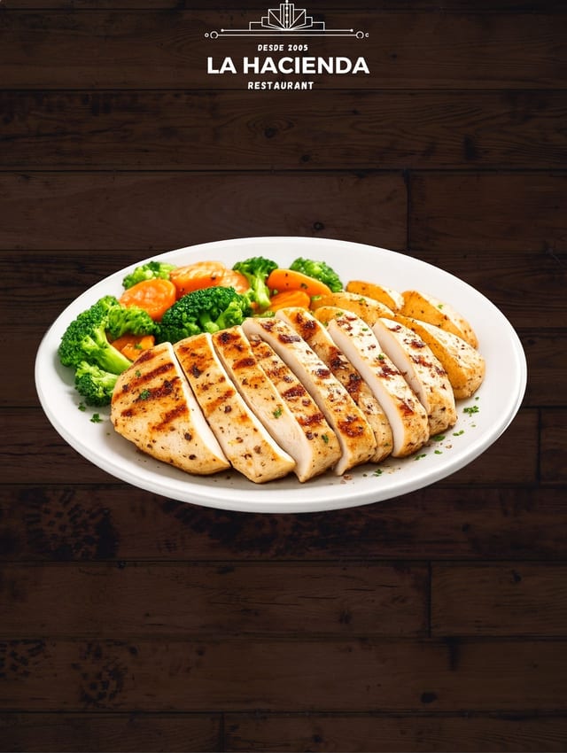 Grilled Chicken with Vegetables.