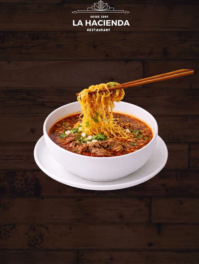 Birria Ramen La Hacienda.