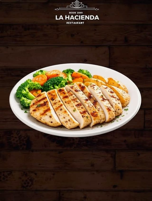 Chicken, Mash & Vegetables.