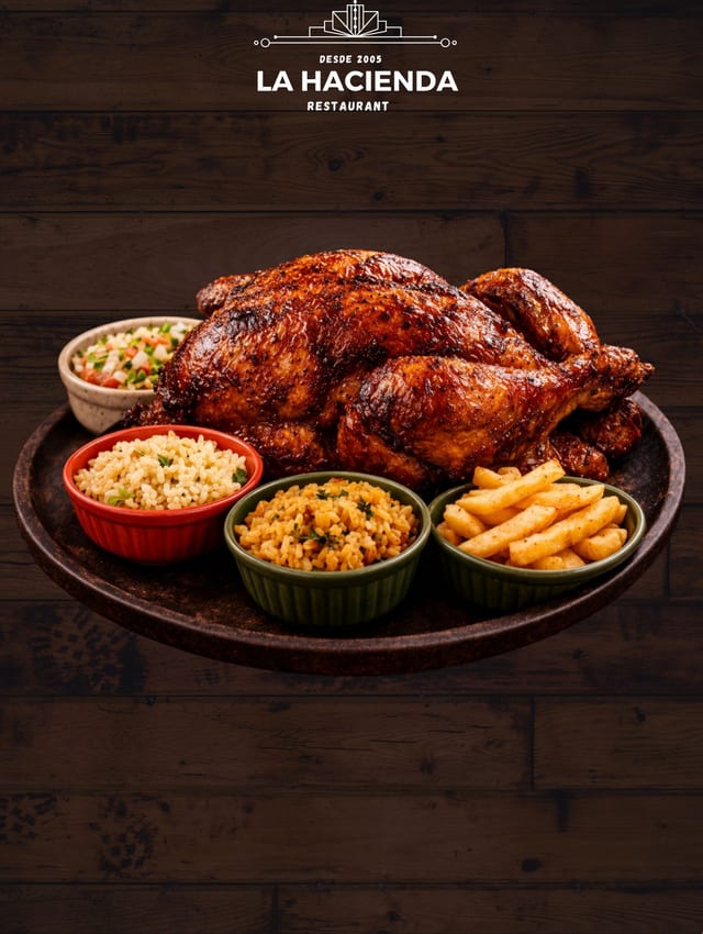 Whole Roasted Chicken Combo.